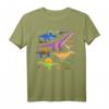 HapKitten Dinosaurier T-Shirt - Illustriertes Geburtstagsshirt für Dinosaurierfans, klassisch geschnitten