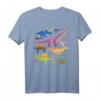 HapKitten Dinosaurier T-Shirt - Illustriertes Geburtstagsshirt für Dinosaurierfans, klassisch geschnitten