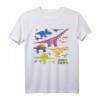 HapKitten Dinosaurier T-Shirt - Illustriertes Geburtstagsshirt für Dinosaurierfans, klassisch geschnitten