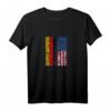 Deutsch amerikanische Flagge T-Shirt - Vintage Look mit US- und Deutschland-Flagge, ideales Geschenk für Patriotismus und Flaggenliebhaber