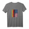 Deutsch amerikanische Flagge T-Shirt - Vintage Look mit US- und Deutschland-Flagge, ideales Geschenk für Patriotismus und Flaggenliebhaber