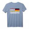 Deutschland-Schwimmteam T-Shirt mit Flagge - Perfekt für Wettkämpfe, Pool & Schwimmsportler