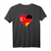 Türkei Deutschland T-Shirt - Deutsch-Türkische Freundschaft mit Flaggenmotiv für Stolz und kulturelle Verbundenheit