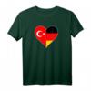 Türkei Deutschland T-Shirt - Deutsch-Türkische Freundschaft mit Flaggenmotiv für Stolz und kulturelle Verbundenheit