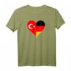 Türkei Deutschland T-Shirt - Deutsch-Türkische Freundschaft mit Flaggenmotiv für Stolz und kulturelle Verbundenheit