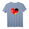 Türkei Deutschland T-Shirt - Deutsch-Türkische Freundschaft mit Flaggenmotiv für Stolz und kulturelle Verbundenheit