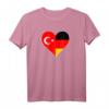 Türkei Deutschland T-Shirt - Deutsch-Türkische Freundschaft mit Flaggenmotiv für Stolz und kulturelle Verbundenheit