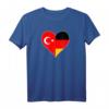 Türkei Deutschland T-Shirt - Deutsch-Türkische Freundschaft mit Flaggenmotiv für Stolz und kulturelle Verbundenheit