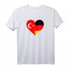 Türkei Deutschland T-Shirt - Deutsch-Türkische Freundschaft mit Flaggenmotiv für Stolz und kulturelle Verbundenheit