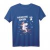 Kinder Mädchen Geburtstag T-Shirt mit Einhorn und Fahrrad - Perfekt für 5. Geburtstagsfeier, Kindergarten & Spielplatz
