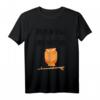 Verschlafene Eule T-Shirt mit Spruch - Lustiges Geschenk für Langschläfer & Morgenmuffel, Perfekt für Deutschlehrer & Schüler