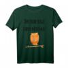 Verschlafene Eule T-Shirt mit Spruch - Lustiges Geschenk für Langschläfer & Morgenmuffel, Perfekt für Deutschlehrer & Schüler