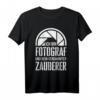 Fotograf und kein Zauberer T-Shirt - Lustiges Geschenk für Fotografen mit Spruch, perfekt für Geburtstag & Weihnachten