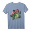Vintage-Hortensien-inspirierte Blume T-Shirt – Romantisches Blumenmotiv für Gärtner, Floristen & Blumenliebhaber zum Geburtstag oder Valentinstag