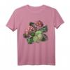 Vintage-Hortensien-inspirierte Blume T-Shirt – Romantisches Blumenmotiv für Gärtner, Floristen & Blumenliebhaber zum Geburtstag oder Valentinstag