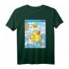 Surfende Gummiente in japanischen Wellen - Kawaii Vaporwave Anime T-Shirt im Retro 90er-Jahre Stil für Anime- und Japan-Fans