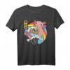 Kawaii Anime Vaporwave Axolotl Ramen T-Shirt mit Kanagawa Wave - Retro-Design im 90er Jahre Stil für Manga und Japan Kultur Fans