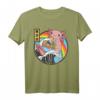 Kawaii Anime Vaporwave Axolotl Ramen T-Shirt mit Kanagawa Wave - Retro-Design im 90er Jahre Stil für Manga und Japan Kultur Fans