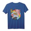 Kawaii Anime Vaporwave Axolotl Ramen T-Shirt mit Kanagawa Wave - Retro-Design im 90er Jahre Stil für Manga und Japan Kultur Fans