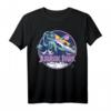 HapKitten Dinosaurier Scene T-Shirt in Retro-Design - Offiziell lizenziert, perfekt für Dinosaurier-Fans und Geburtstagsfeiern