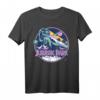 HapKitten Dinosaurier Scene T-Shirt in Retro-Design - Offiziell lizenziert, perfekt für Dinosaurier-Fans und Geburtstagsfeiern