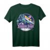 HapKitten Dinosaurier Scene T-Shirt in Retro-Design - Offiziell lizenziert, perfekt für Dinosaurier-Fans und Geburtstagsfeiern