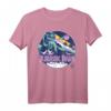 HapKitten Dinosaurier Scene T-Shirt in Retro-Design - Offiziell lizenziert, perfekt für Dinosaurier-Fans und Geburtstagsfeiern