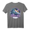 HapKitten Dinosaurier Scene T-Shirt in Retro-Design - Offiziell lizenziert, perfekt für Dinosaurier-Fans und Geburtstagsfeiern