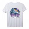 HapKitten Dinosaurier Scene T-Shirt in Retro-Design - Offiziell lizenziert, perfekt für Dinosaurier-Fans und Geburtstagsfeiern