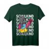 Kinder Schulkind 2023 Dinosaurier Mädchen mit pinker Schultüte T-Shirt - Lustiges Einschulungsgeschenk für den ersten Schultag in der 1. Klasse