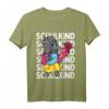 Kinder Schulkind 2023 Dinosaurier Mädchen mit pinker Schultüte T-Shirt - Lustiges Einschulungsgeschenk für den ersten Schultag in der 1. Klasse