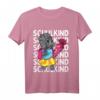 Kinder Schulkind 2023 Dinosaurier Mädchen mit pinker Schultüte T-Shirt - Lustiges Einschulungsgeschenk für den ersten Schultag in der 1. Klasse