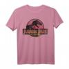 Jurassic Park Logo Gradient Sunset T-Shirt – Offiziell lizenziertes Dinosaurier-Merch für Fans