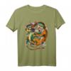 Japanischer Drache kämpft Tiger Folklore T-Shirt – Mythologische asiatische Tiermotive für Fans von japanischer Kultur und Fantasy