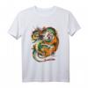 Japanischer Drache kämpft Tiger Folklore T-Shirt – Mythologische asiatische Tiermotive für Fans von japanischer Kultur und Fantasy