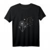 Löwenzahn T-Shirt mit fliegenden Sporen – Natur- und Bücherliebhaber Outfit für draußen, Freunde und Familie