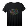 Bunte Dreiecke Abstrakte Formen 80ies Retro T-Shirt – Geometrische Designs für Minimalisten, Retro-Fans & Modebegeisterte