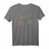 Bunte Dreiecke Abstrakte Formen 80ies Retro T-Shirt – Geometrische Designs für Minimalisten, Retro-Fans & Modebegeisterte