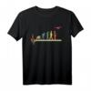 Evolution Herzschlag Drohne - Lustiges Retro Drohnen T-Shirt für Piloten, Drohnenfans & Quadcopter Liebhaber
