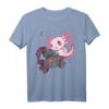 Niedliches Kawaii Axolotl Salamander Pastel Goth Japanisches T-Shirt – Perfektes Geschenk für Anime- und Manga-Fans, Kinder & Teens