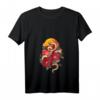 Damen Japanische Schlangen- und Blumentattoo-Kunst T-Shirt mit V-Ausschnitt – Perfektes Geschenk für Tattoo- und Kunstliebhaberinnen