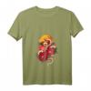Damen Japanische Schlangen- und Blumentattoo-Kunst T-Shirt mit V-Ausschnitt – Perfektes Geschenk für Tattoo- und Kunstliebhaberinnen