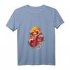 Damen Japanische Schlangen- und Blumentattoo-Kunst T-Shirt mit V-Ausschnitt – Perfektes Geschenk für Tattoo- und Kunstliebhaberinnen