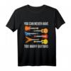 Niemals Zu Viele E-Gitarren Lustiges Gitarrist Musiker T-Shirt – Perfektes Geschenk für Gitarristen, Musikfans und Anfänger