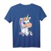 Lustiges Crazy Smoker Einhorn Punk Rocker Tattoo T-Shirt - Rebellisches Festival-Outfit und Geschenk für Einhorn- und Punk-Fans