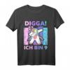 Kinder Digga! Ich bin 9 - Einhorn T-Shirt zum 9. Geburtstag für Mädchen mit lustigem Spruch