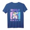 Kinder Digga! Ich bin 9 - Einhorn T-Shirt zum 9. Geburtstag für Mädchen mit lustigem Spruch
