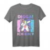 Kinder Digga! Ich bin 9 - Einhorn T-Shirt zum 9. Geburtstag für Mädchen mit lustigem Spruch