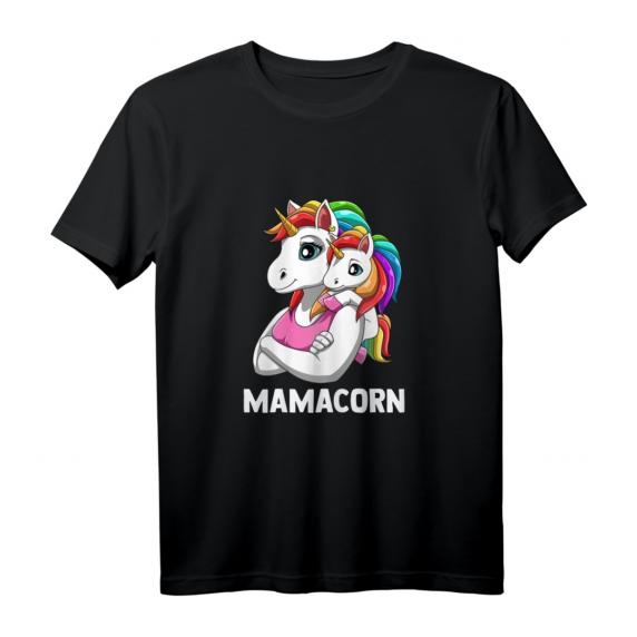 Mamacorn Mutter Baby Tochter Einhörner T-Shirt – Süßer Partnerlook für Mama und Tochter zum Muttertag & Geburtstag
