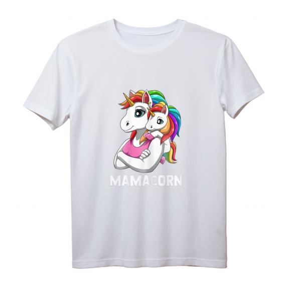 Mamacorn Mutter Baby Tochter Einhörner T-Shirt – Süßer Partnerlook für Mama und Tochter zum Muttertag & Geburtstag